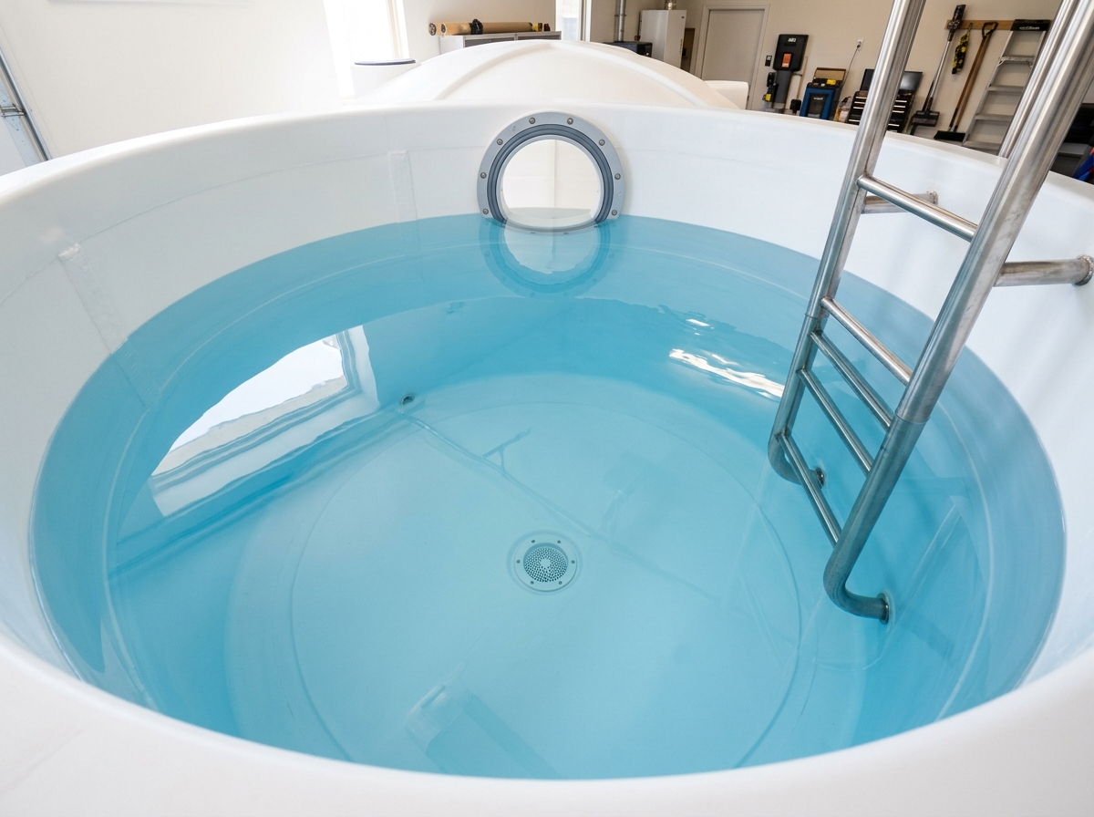 Water Tank After CleanShield Sanitization
