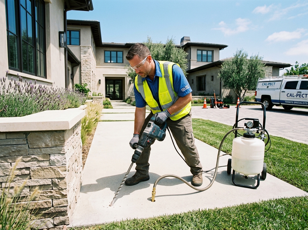 Termite Treatment Barrier Drill